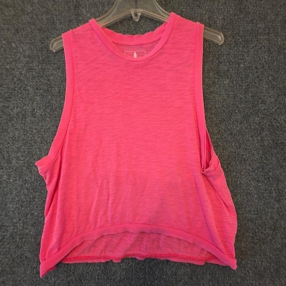 Formovement Tank Top Womens S Pink Cropped Jersey Sleeveless Gym Yoga Training